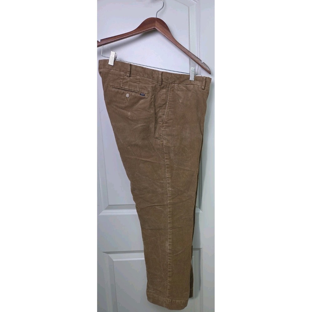 Polo Ralph Lauren Corduroy Pants Mens 36x30 Brown Classic Fit Stretch Chino